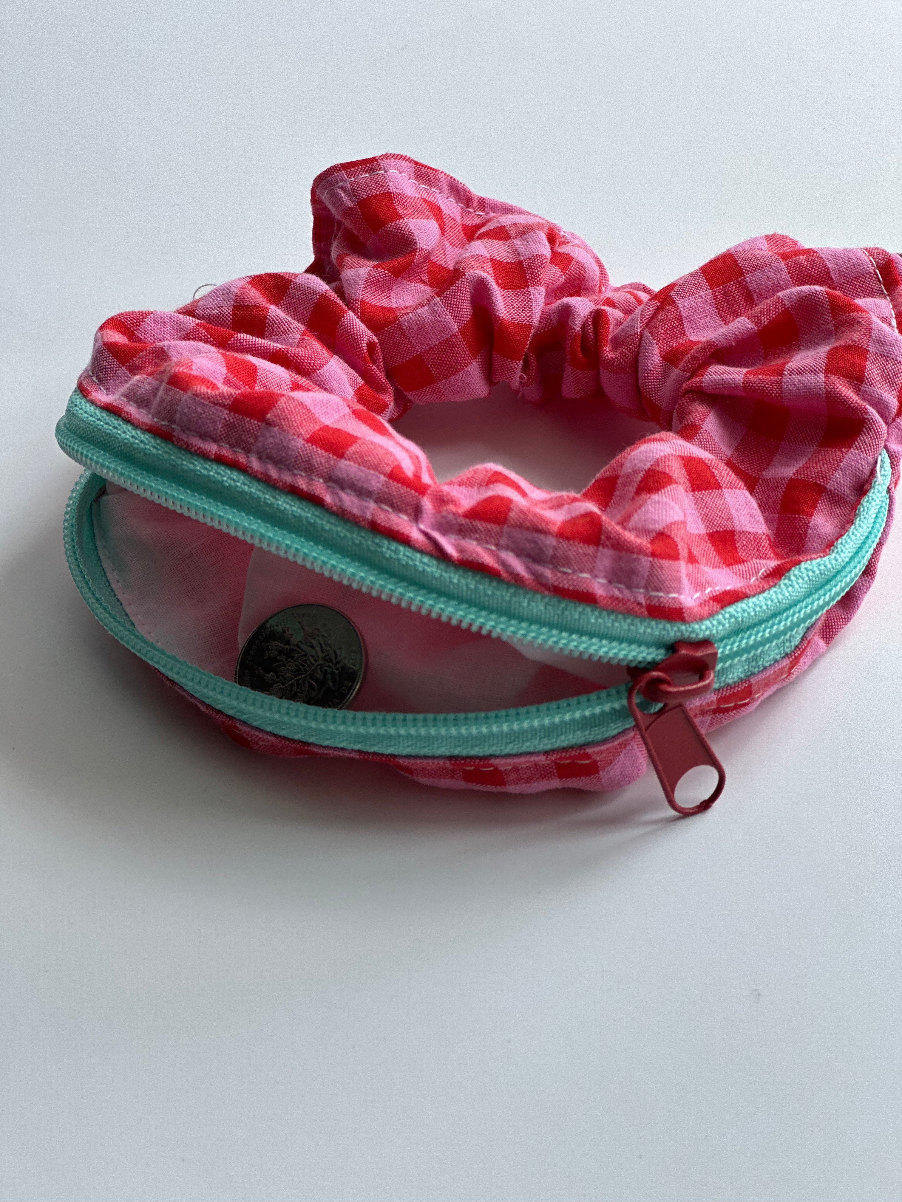 Scrunchie porta-moedas