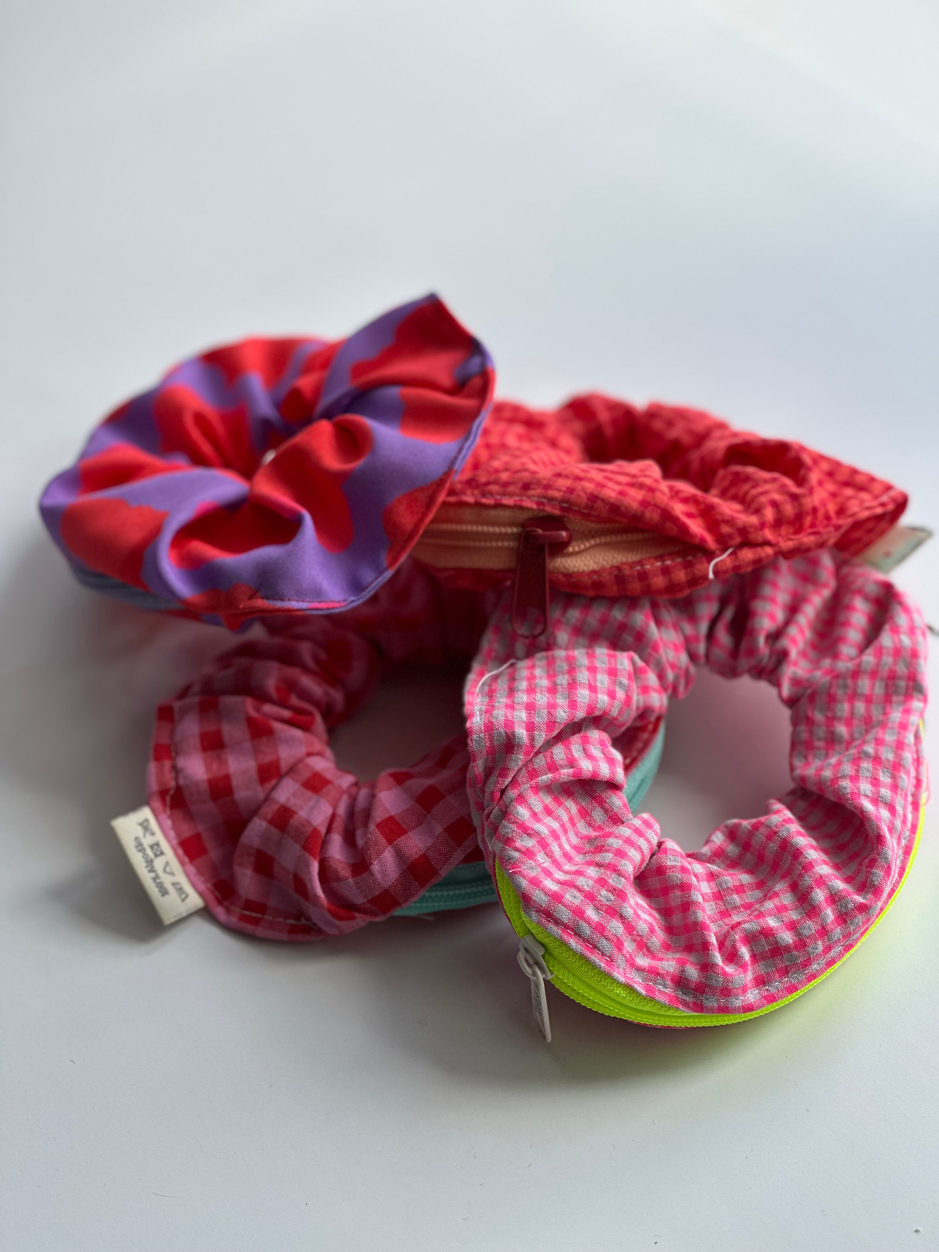 Scrunchie porta-moedas